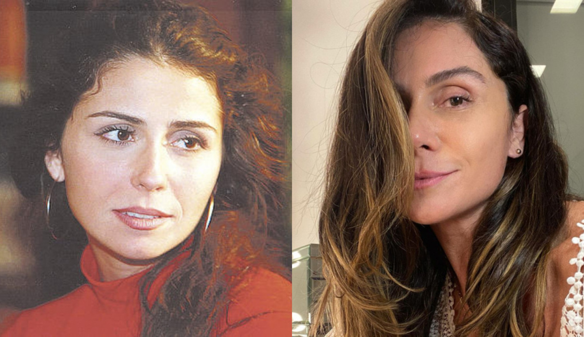 Giovanna Antonelli como Capitu, de Laços de Família, e atualmente