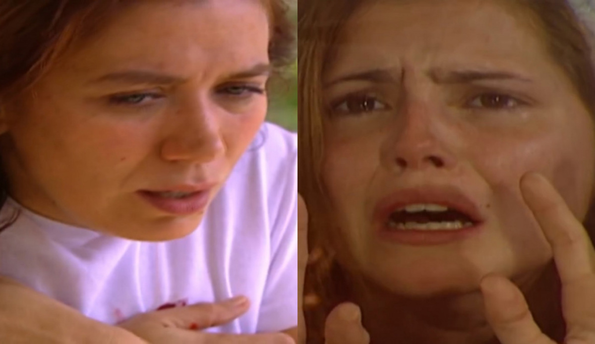 Ingrid (Lilia Cabral) e Íris (Deborah Secco) de Laços de Família