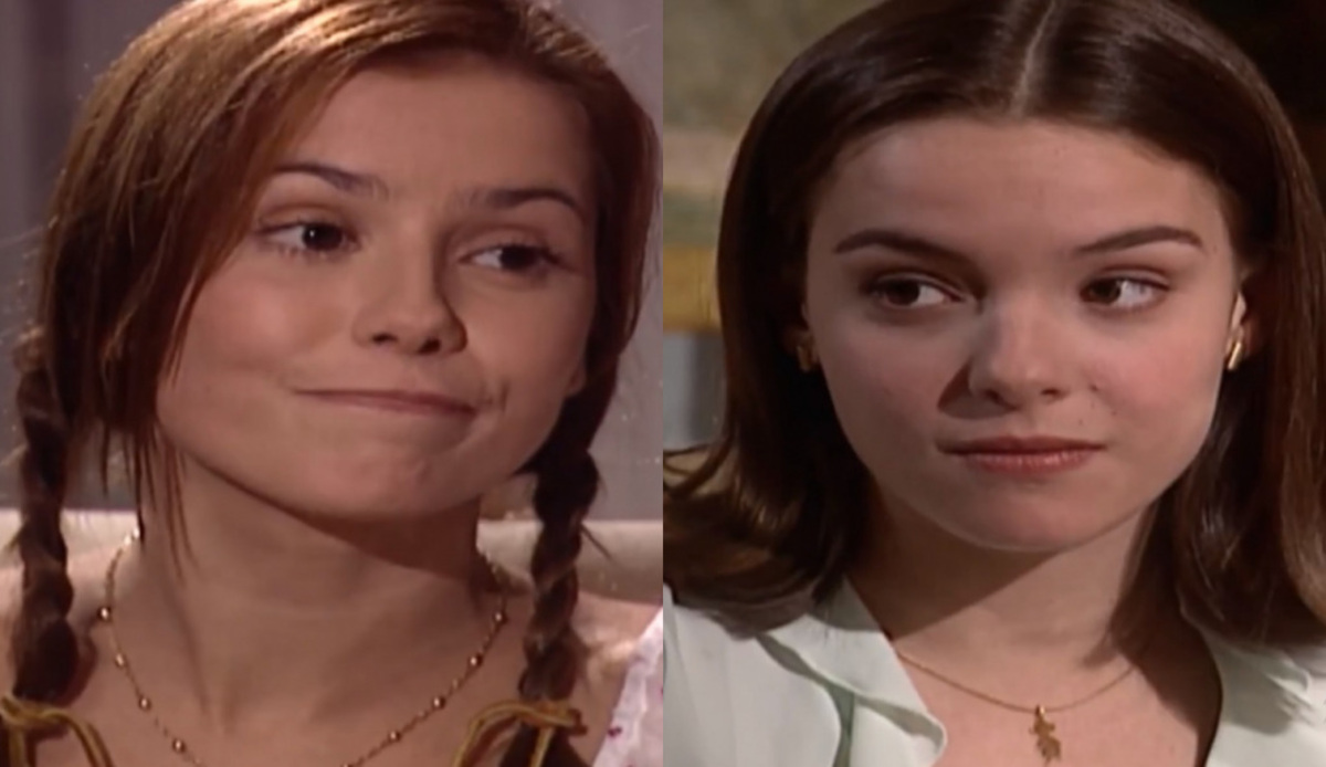 Íris (Deborah Secco) e Clara (Regiane Alves) de Laços de Família