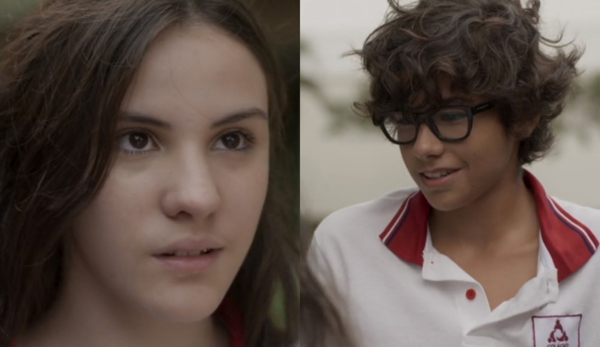 Jojô (Giovanna Rispoli) e Meleka (Luca Ribeiro) de Totalmente Demais