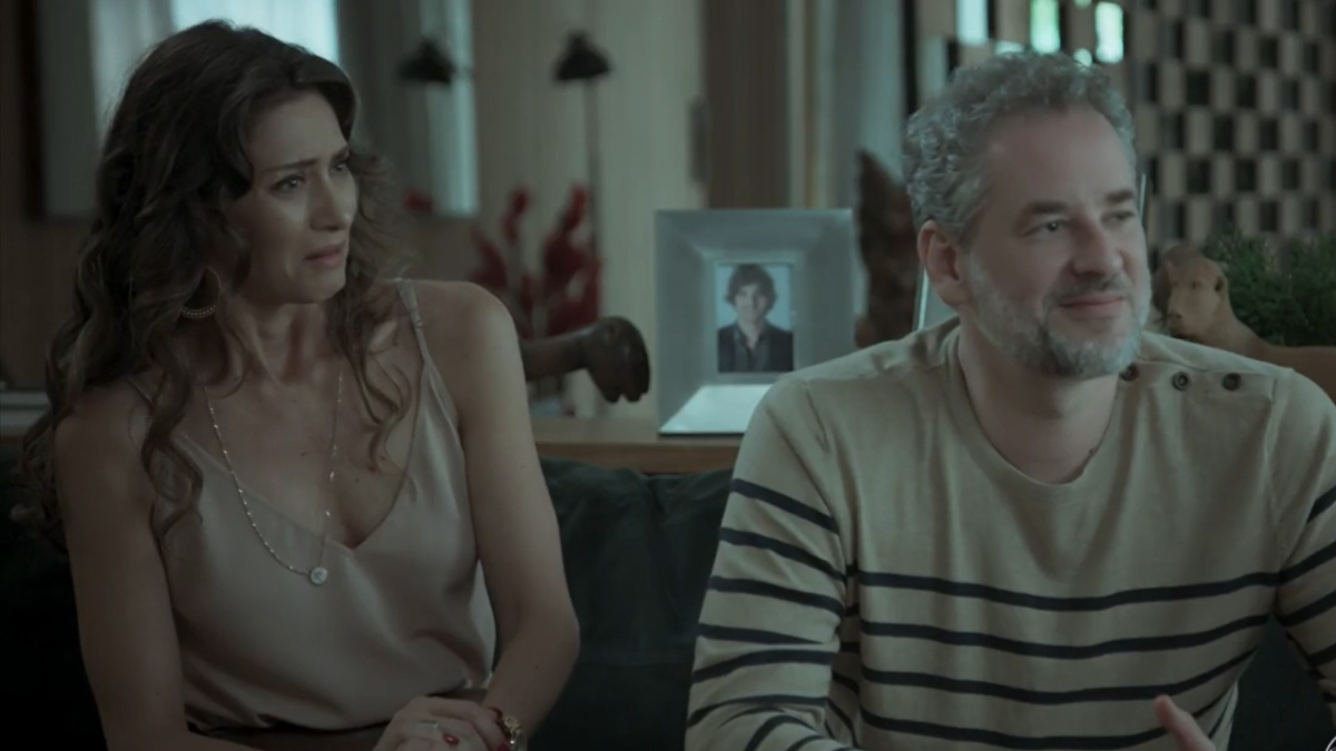 Joyce (Maria Fernanda Cândido) e Eugênio (Dan Stulbach) em A Força do Querer