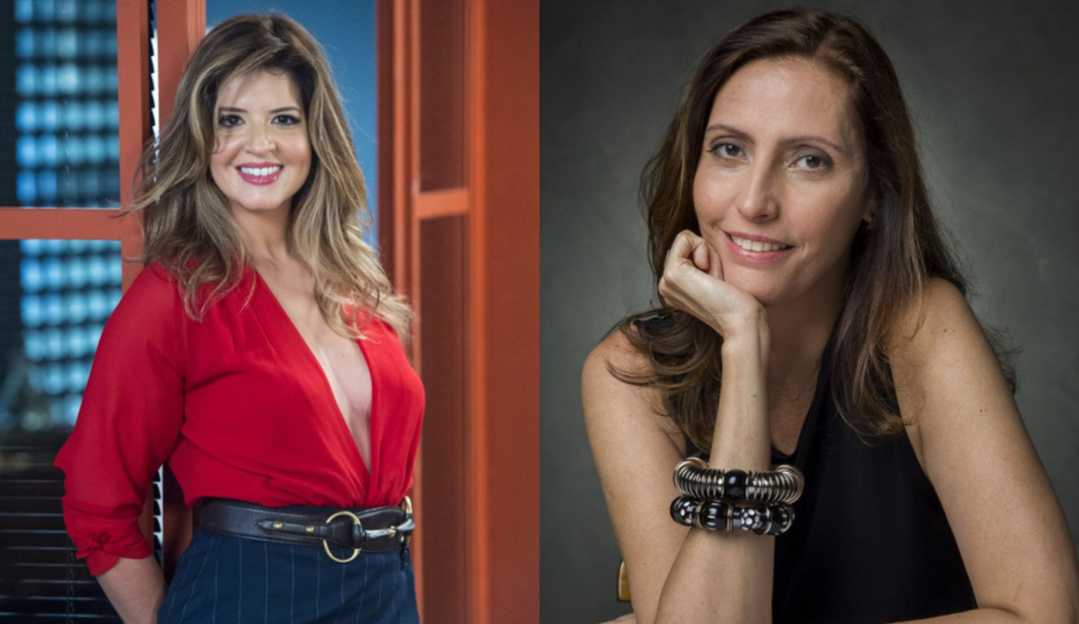 Mariana Santos e a autora Claudia Souto