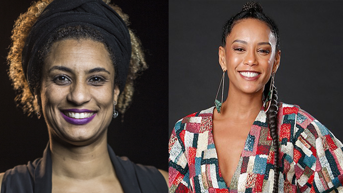 Taís Araujo e Marielle Franco