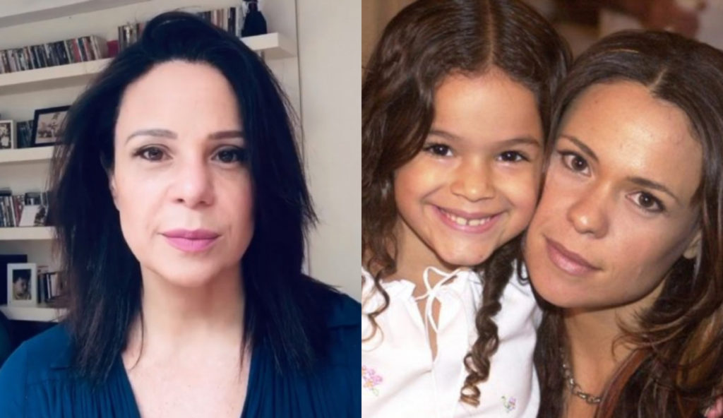 Vanessa Gerbelli atualmente e ao lado de Bruna Marquezine na época de Mulheres Apaixonadas