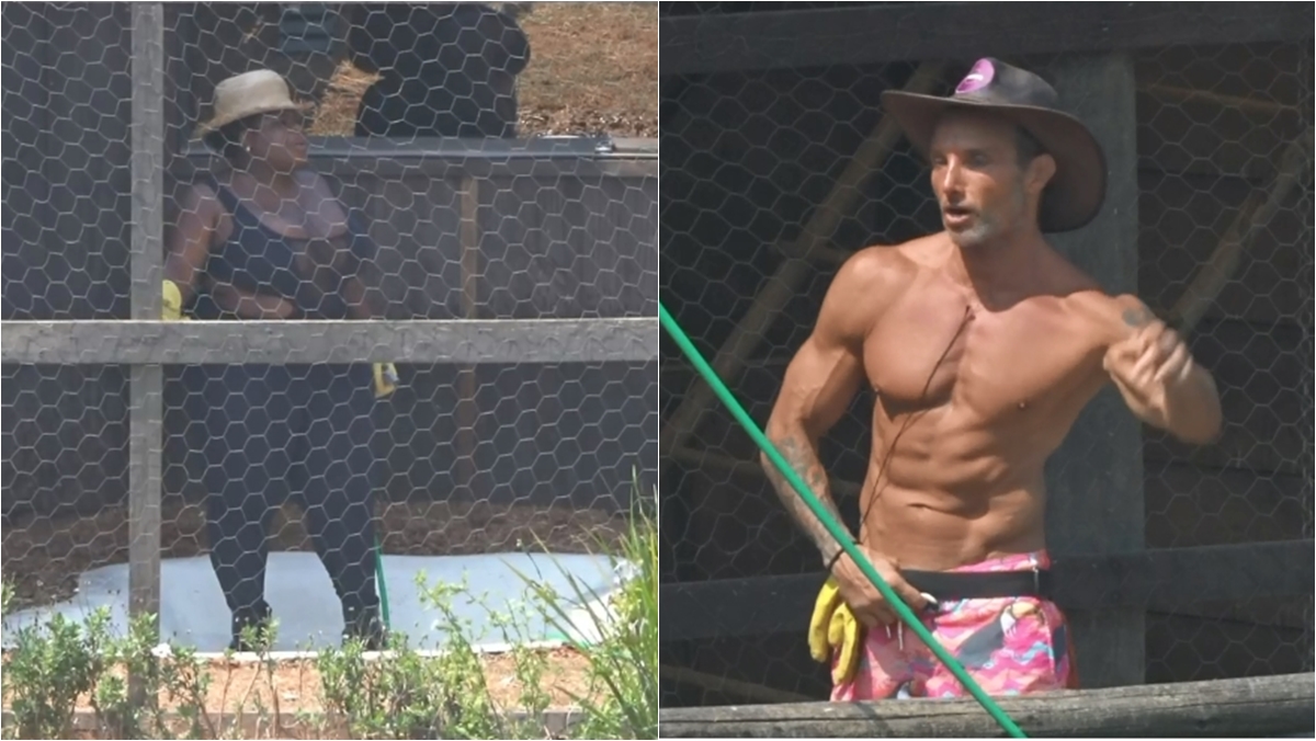 Jojo Todynho e Juliano Ceglia se desentendem na Baia (Reprodução: PlayPlus)
