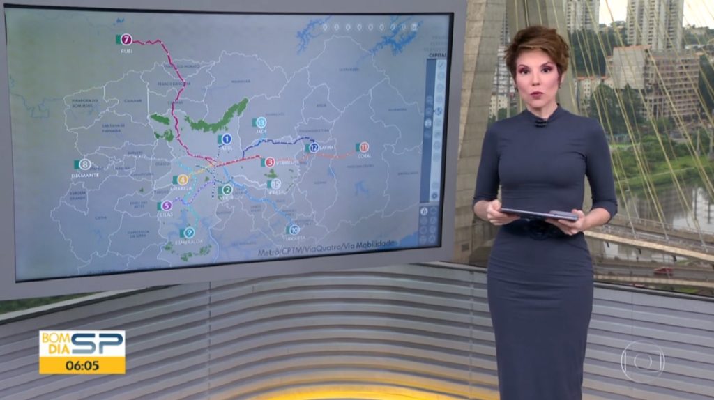 Gloria Vanique em seu último dia no Bom Dia São Paulo, da Globo