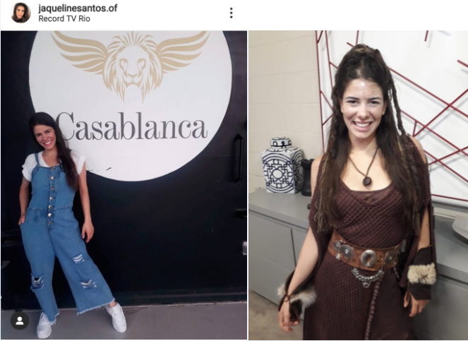 A atriz Jaqueline Santos