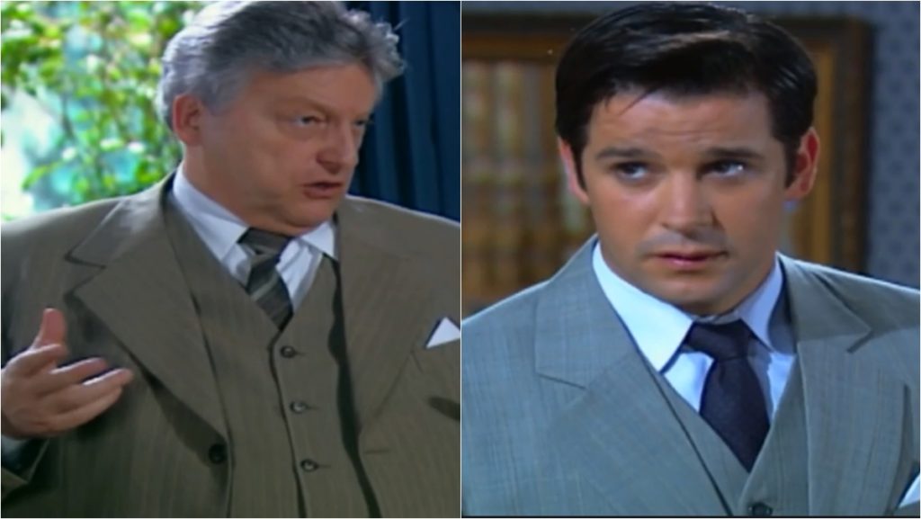Vivaldo (Fúlvio Stefanini) e Danilo (Murilo Benício) em Chocolate com Pimenta  
