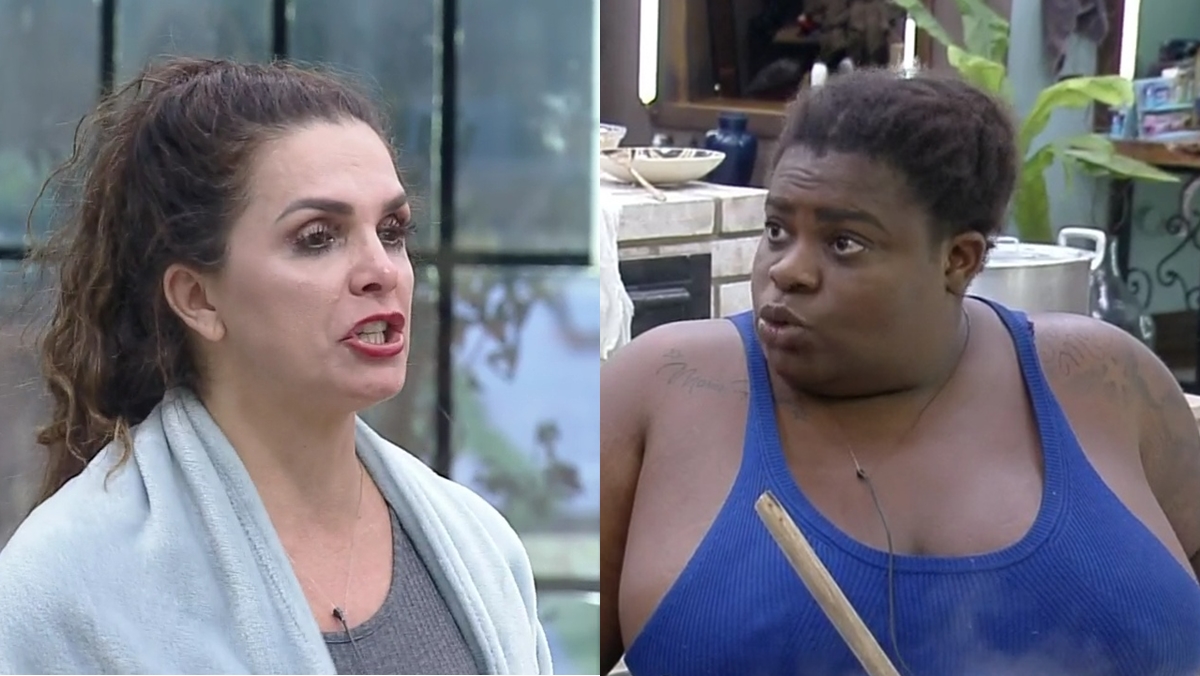 Luiza Ambiel e Jojo Todynho tem bate boca na cozinha (Reprodução: PlayPlus)