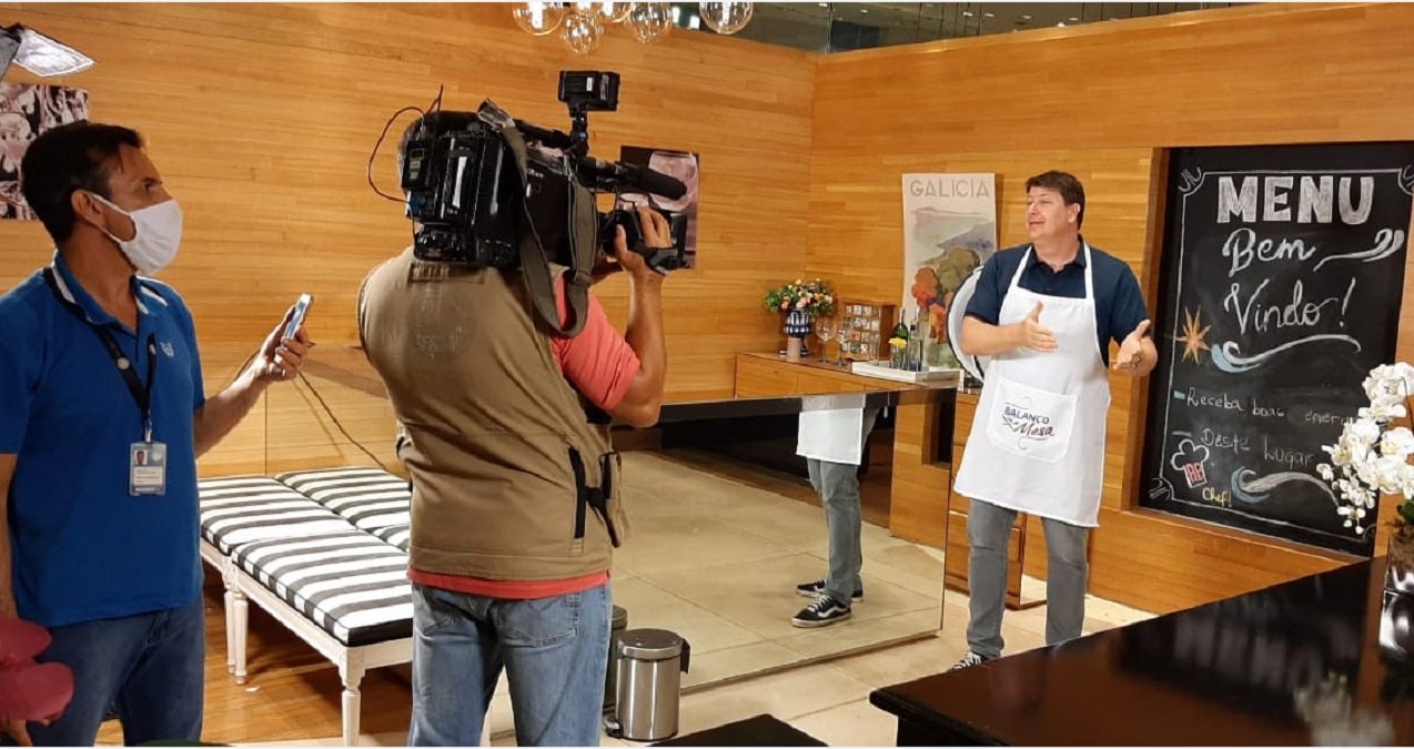 Rodrigo Pagliani nas gravações do Balanço na Mesa