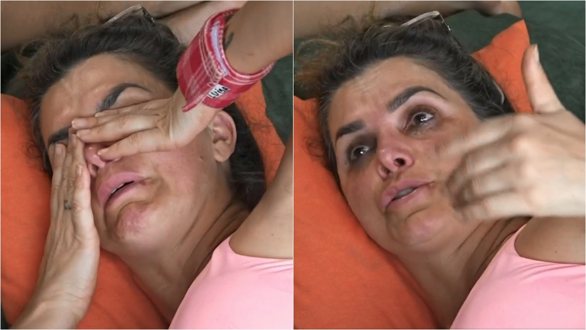 Luiza Ambiel chora após levar bronca de Jojo Todynho (Reprodução: PlayPlus)