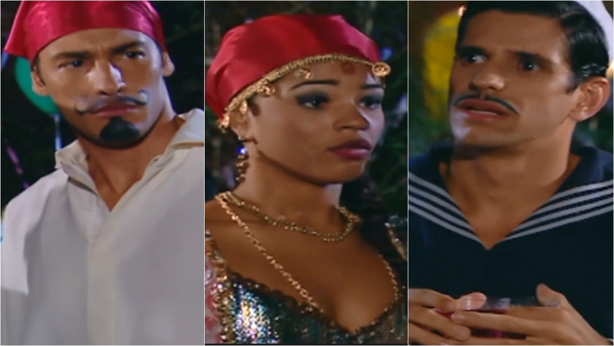Beto vê Selma beijando Mauricio (Reprodução: TV Globo)
