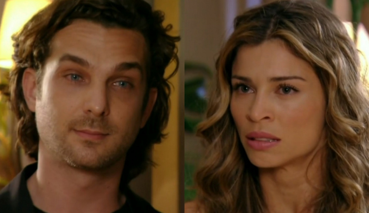 Alberto (Igor Rickli) e Ester (Grazi Massafera) de Laços de Família