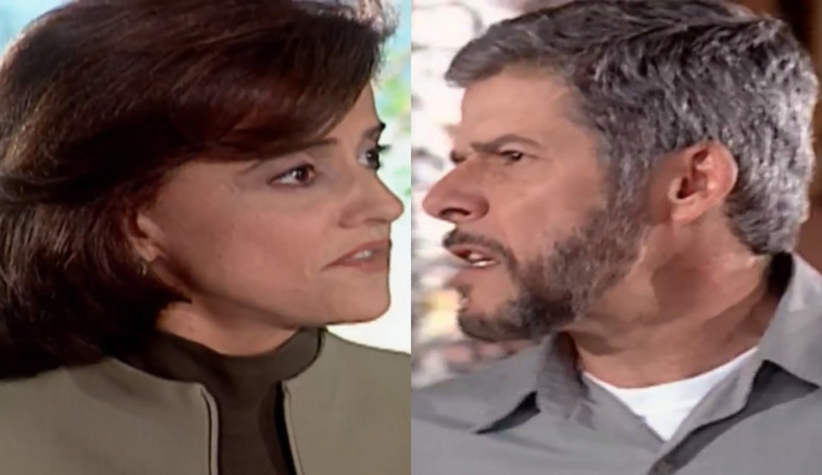 Alma (Marieta Severo) e Pedro (José Mayer) de Laços de Família