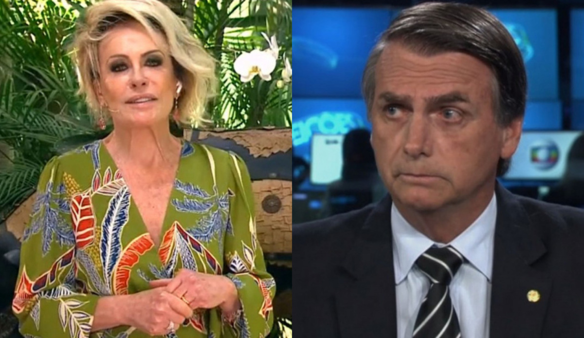 Ana Maria Braga e Jair Bolsonaro