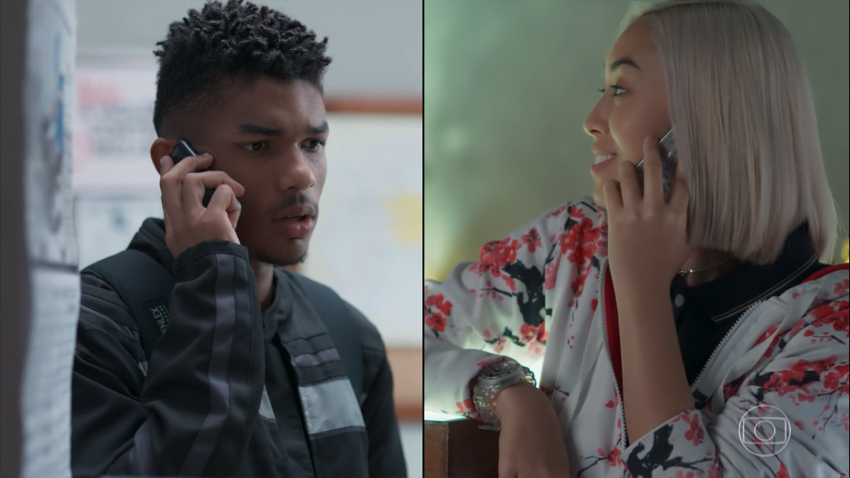 Anderson (Juan Paiva) e Tina (Ana Hikari) em Malhação