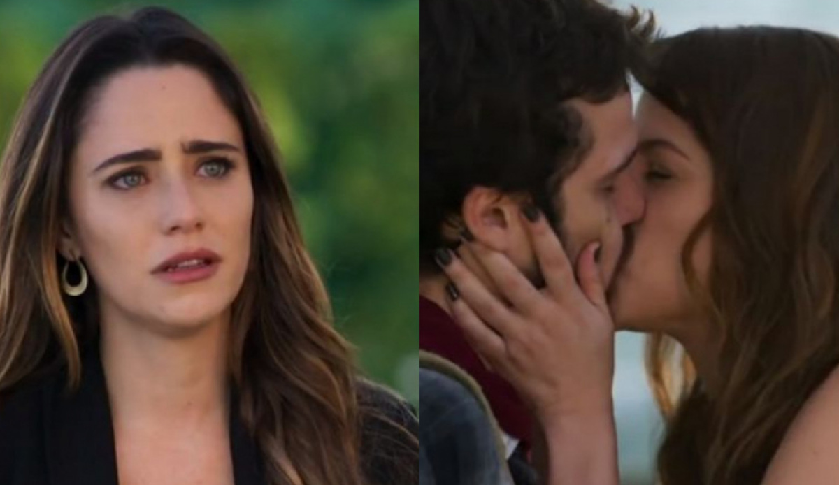 Bruna (Fernanda Vasconcellos), Giovanni (Jayme Matarazzo) e Camila (Agatha Moreira) de Haja Coração