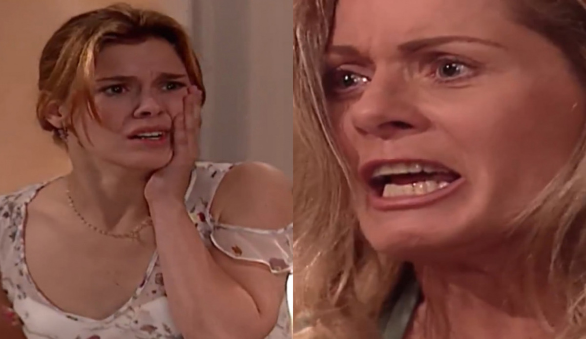 Camila (Carolina Dieckmann) e Helena (Vera Fischer) de Laços de Família