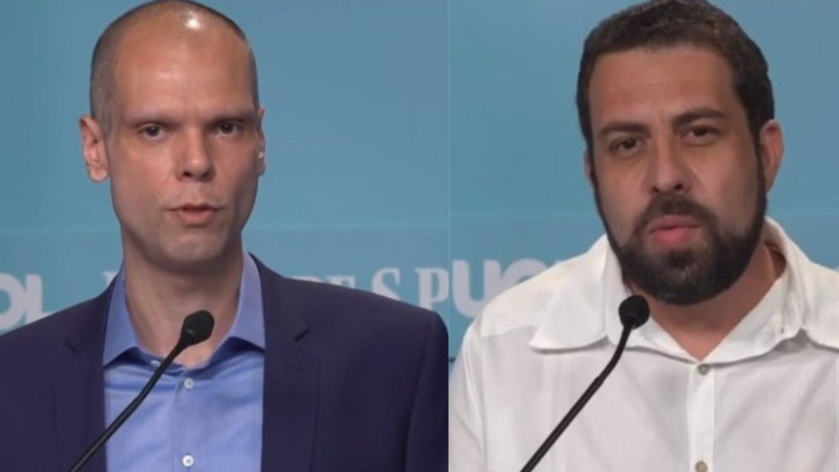 Candidatos Bruno Covas e Guilherme Boulos