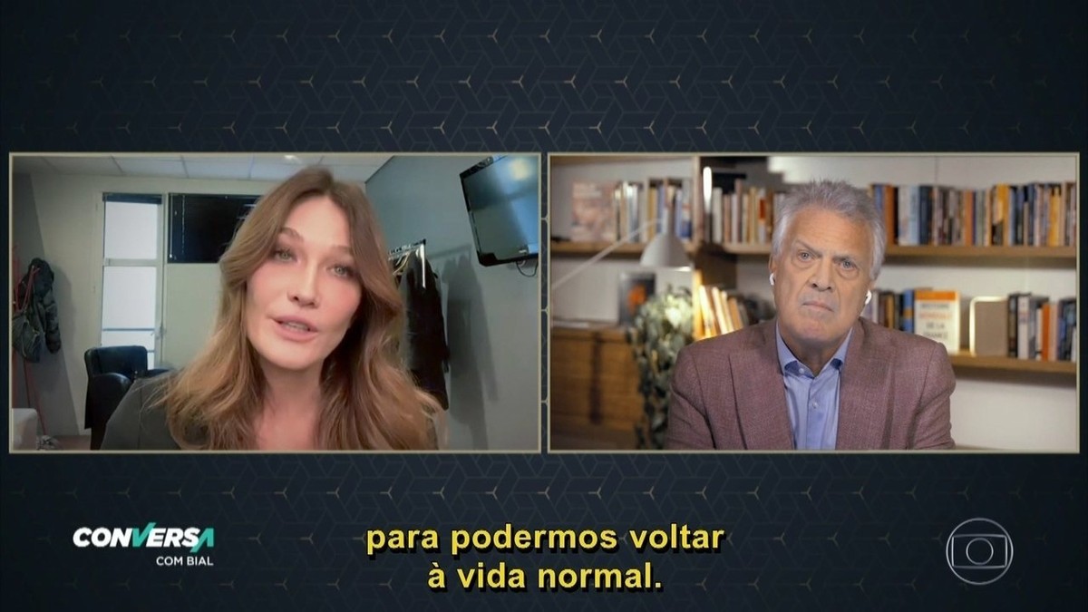 Carla Bruni no Conversa com Bial