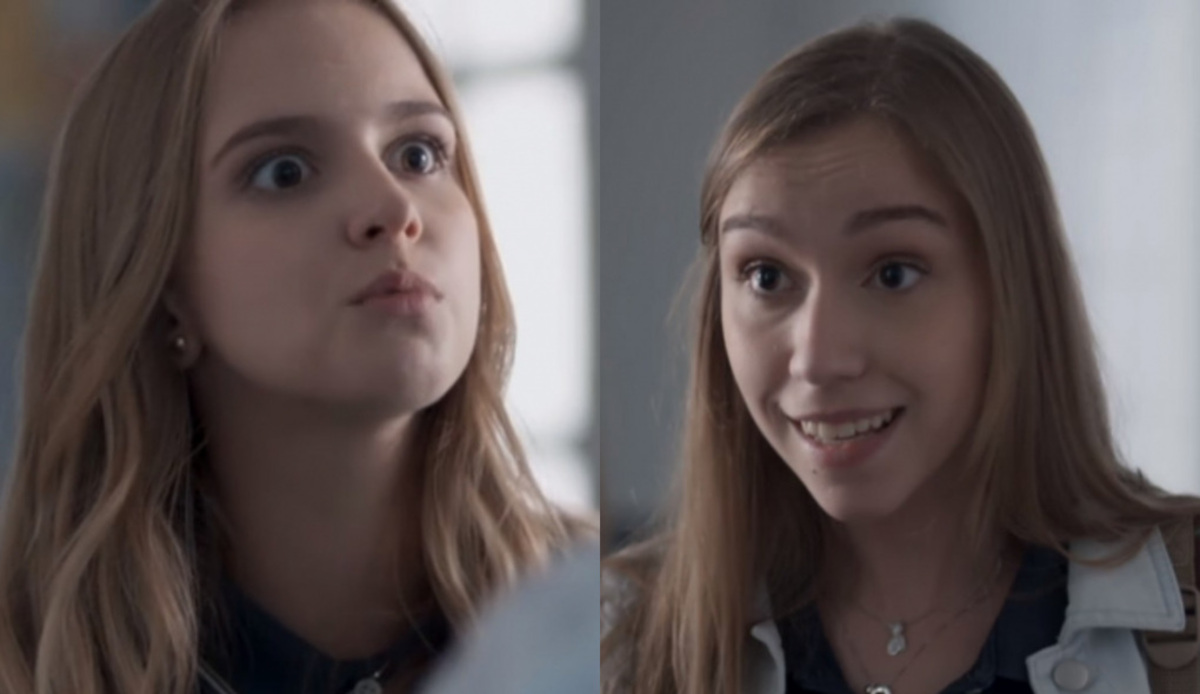 Clara (Isabella Scherer) e Júlia (Bruna Tatar) de Malhação - Viva a Diferença