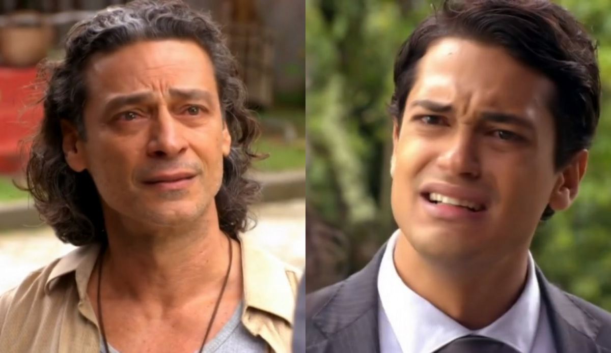 Donato (Luiz Carlos Vasconcelos) e Hélio (Raphael Vianna) de Flor do Caribe