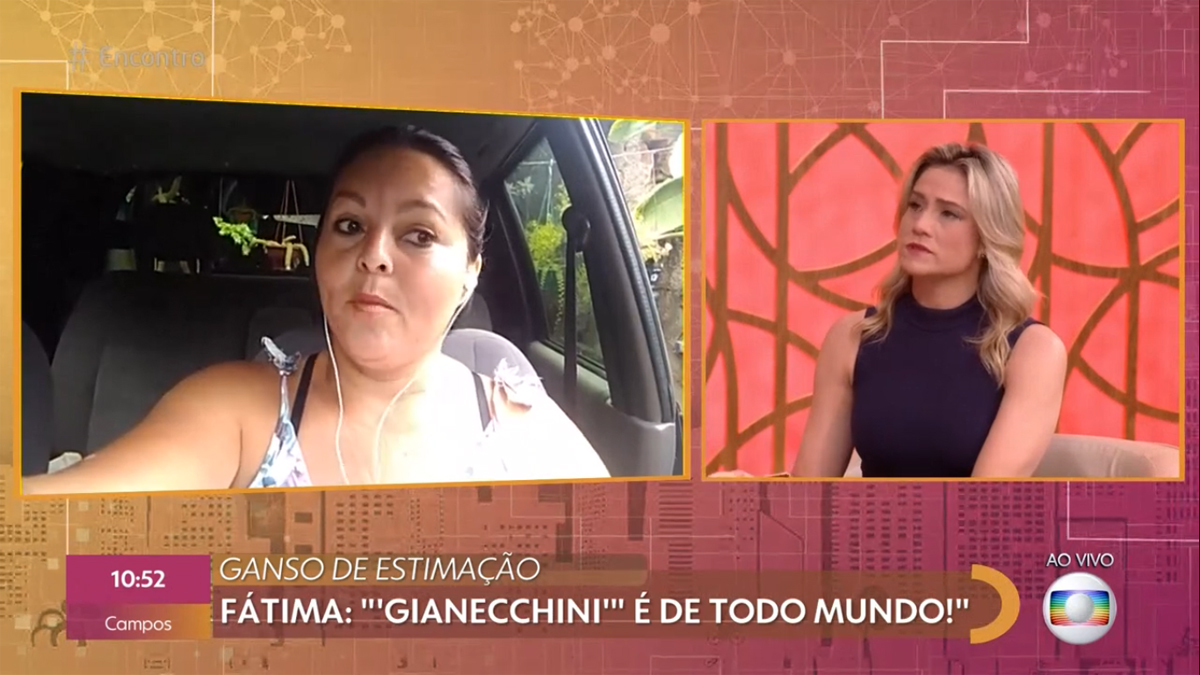 Fátima e Fernanda Gentil no Encontro