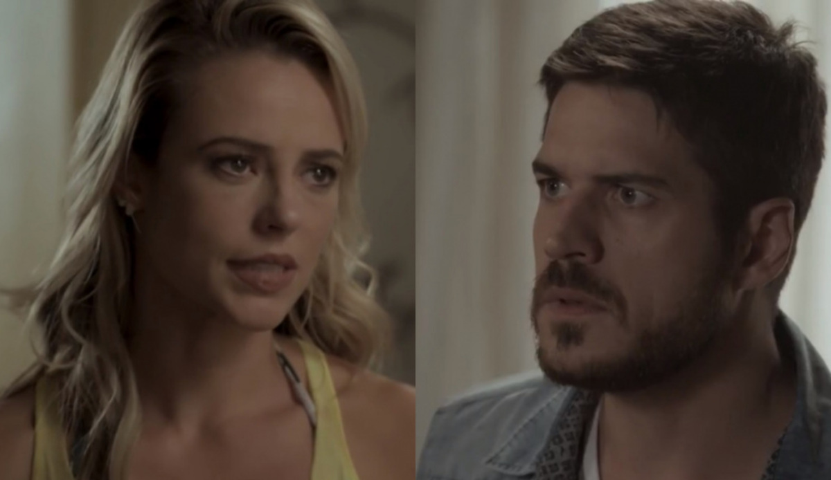 Jeiza (Paolla Oliveira) e Zeca (Marco Pigossi) de A Força do Querer