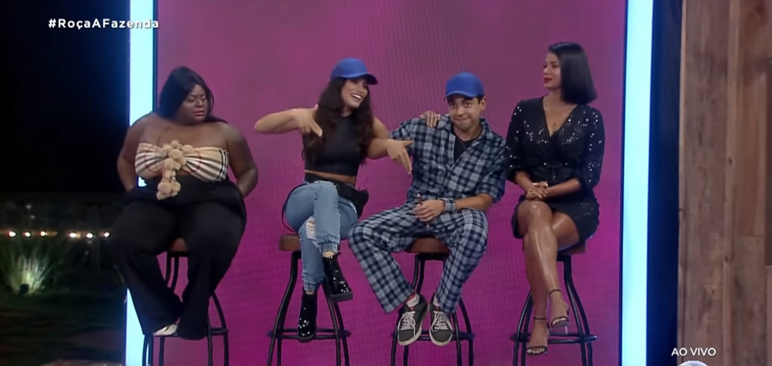 Jojo, Raissa, Lucas e Jakelyne em A Fazenda