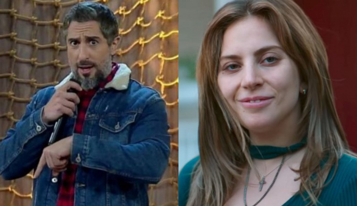Marcos Mion em A Fazenda e Lady Gaga no filme Nasce Uma Estrela
