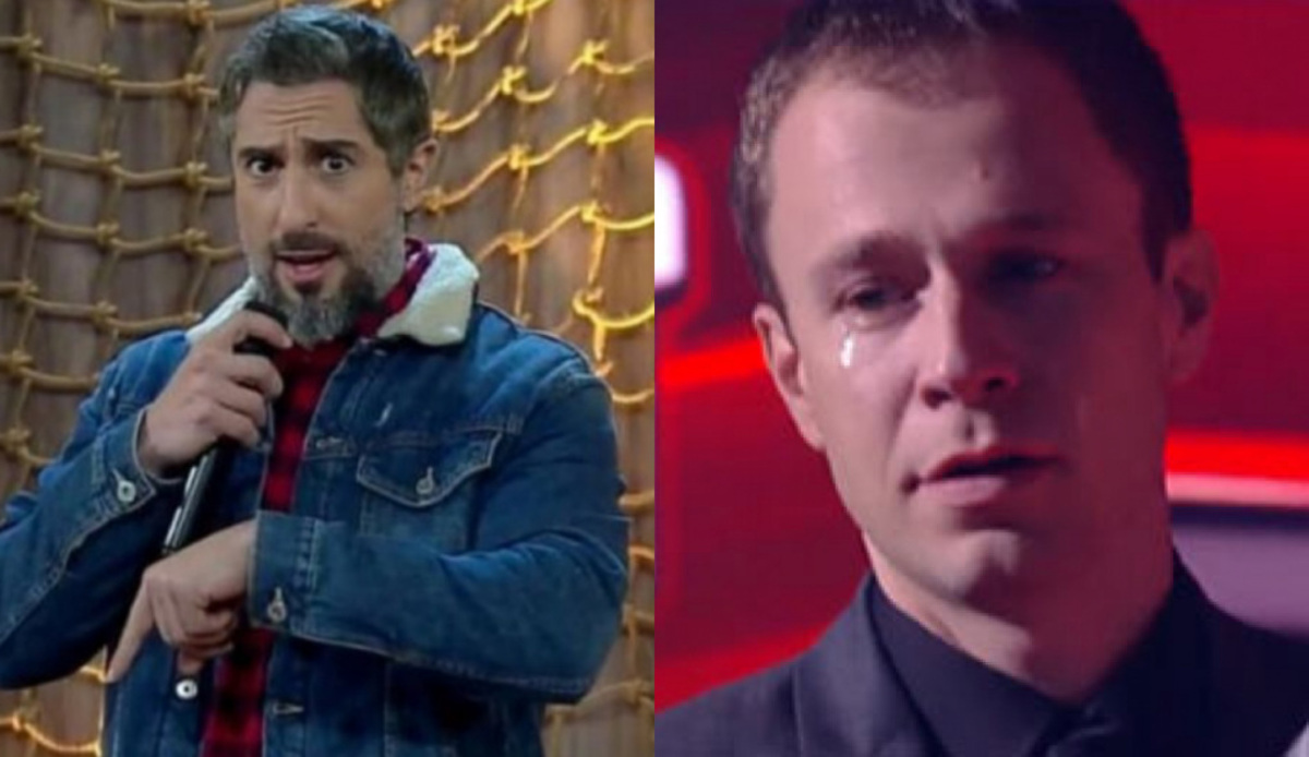 Marcos Mion em A Fazenda e Tiago Leifert no The Voice