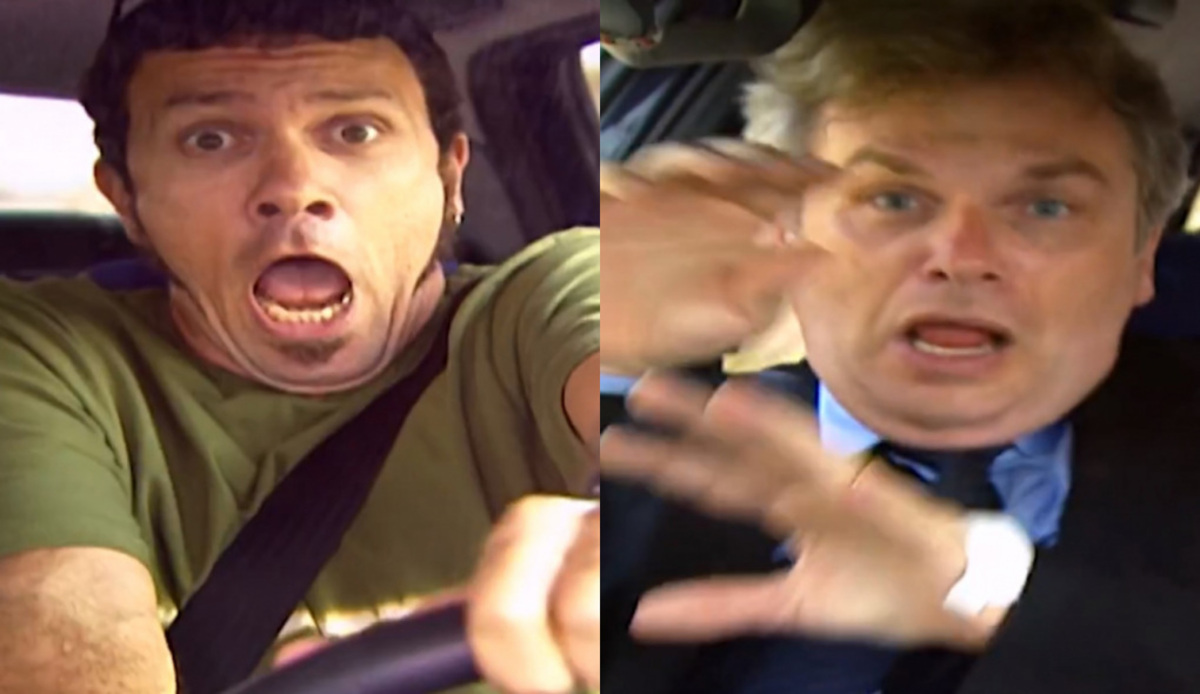 Maurinho (Luiz Nicolau) e Orlando (Henri Pagnoncelli) de Laços de Família