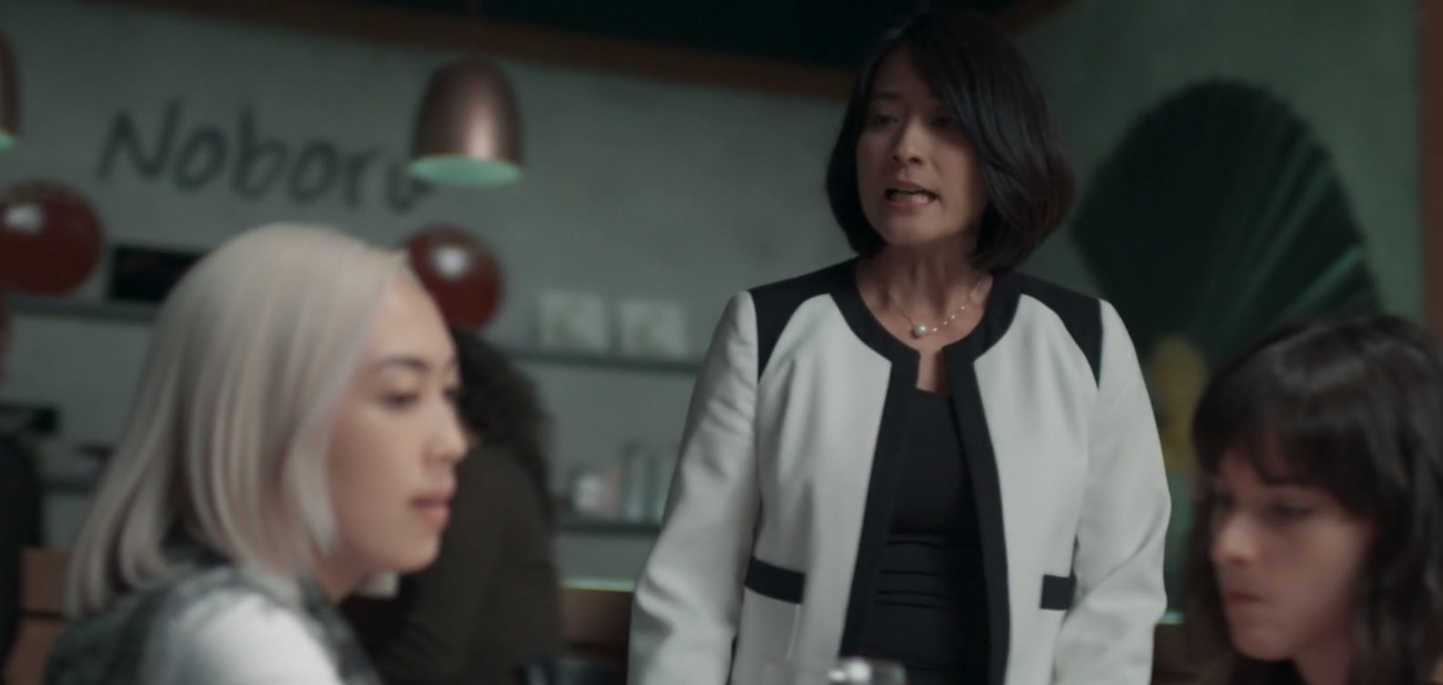 Mitsuko (Lina Agifu), Tina (Ana Hikari) e Lica (Manoela Aliperti) de Malhação - Viva a Diferença