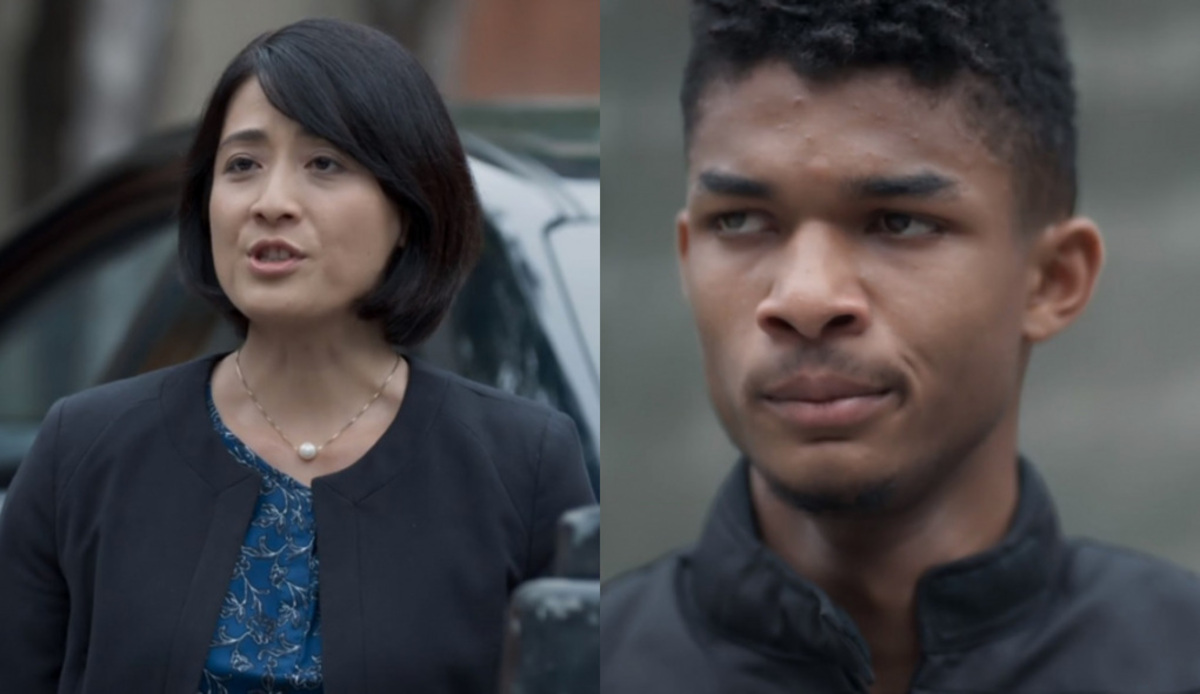 Mitsuko (Lina Agifu) e Anderson (Juan Paiva) de Malhação - Viva a Diferença