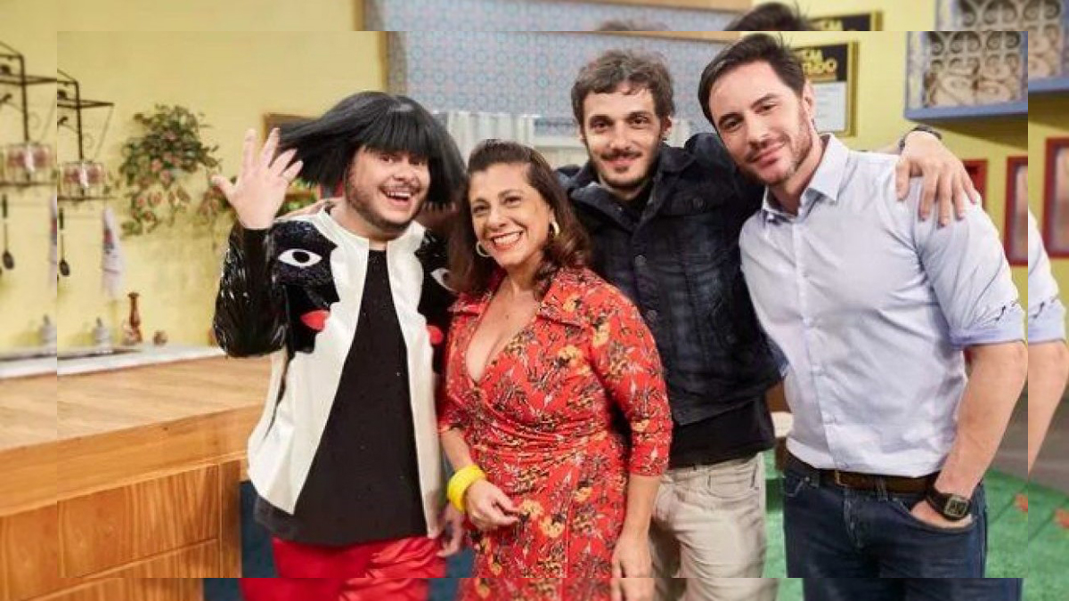 Ricardo Tozzi e elenco do Vai Que Cola