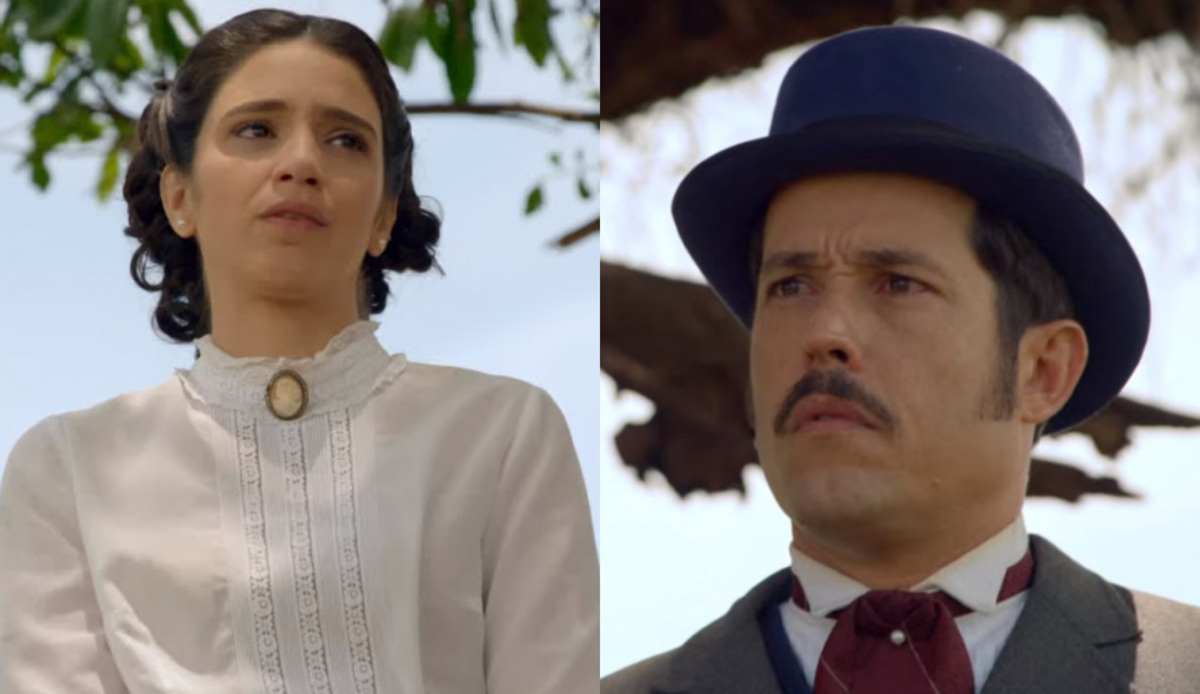 Teresa (Roberta Gualda) e Guilherme (Roger Gobeth) de Escrava Mãe