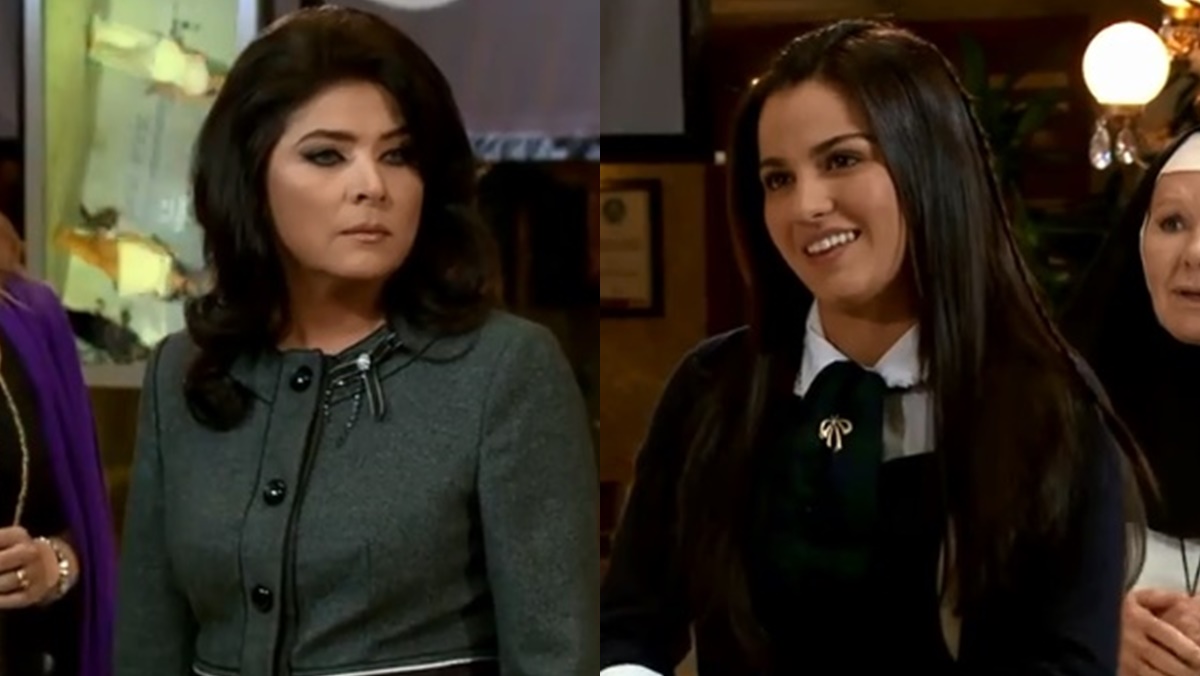 Victória fica frente a frente com Maria (Reprodução: Televisa S.A.)