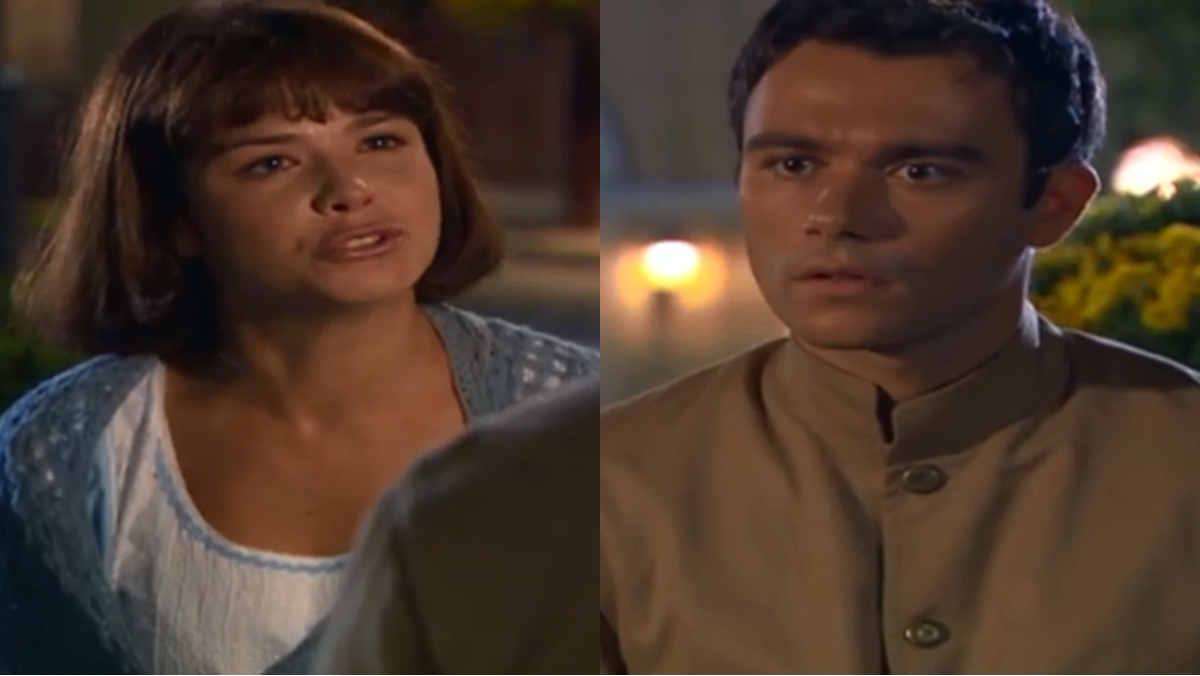 Celina e Soldado Peixoto em cena de Chocolate com Pimenta (Reprodução: Globo)