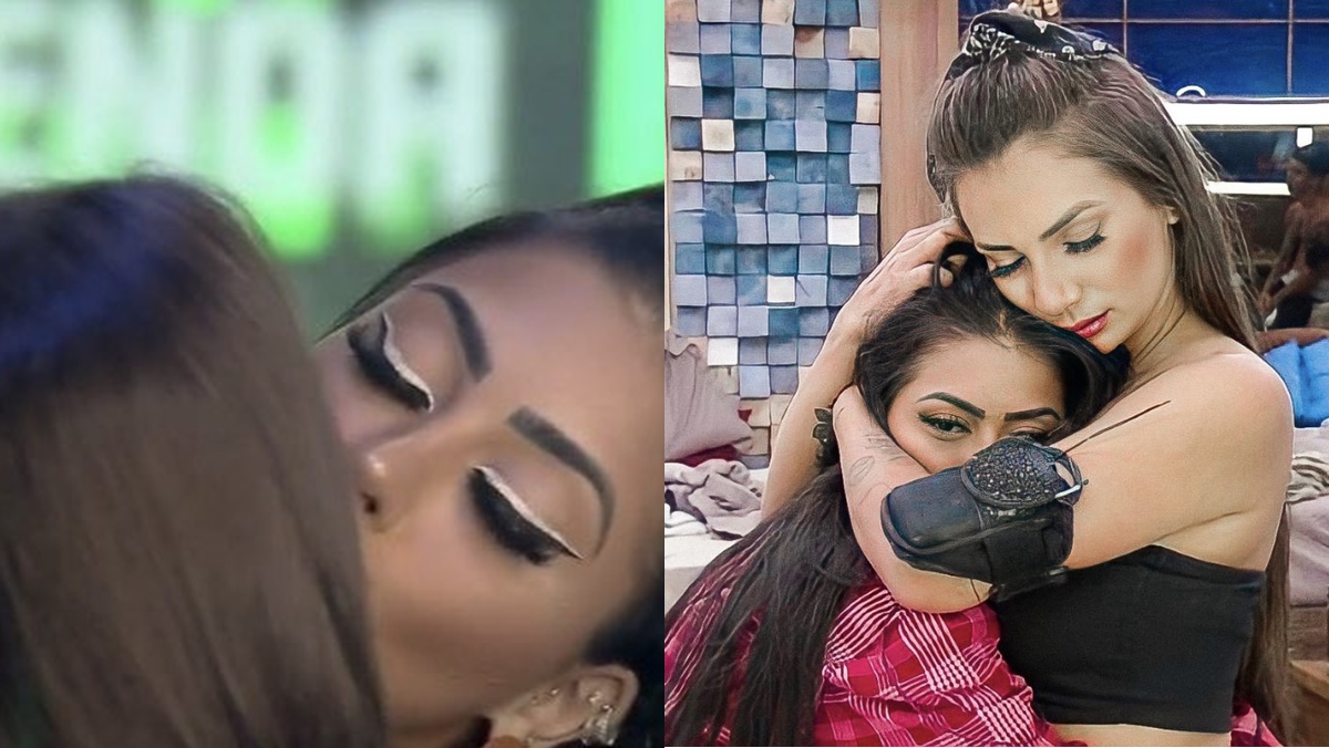 Mirella e Stéfani se envolvem em A Fazenda 12 (Reprodução: PlayPlus)