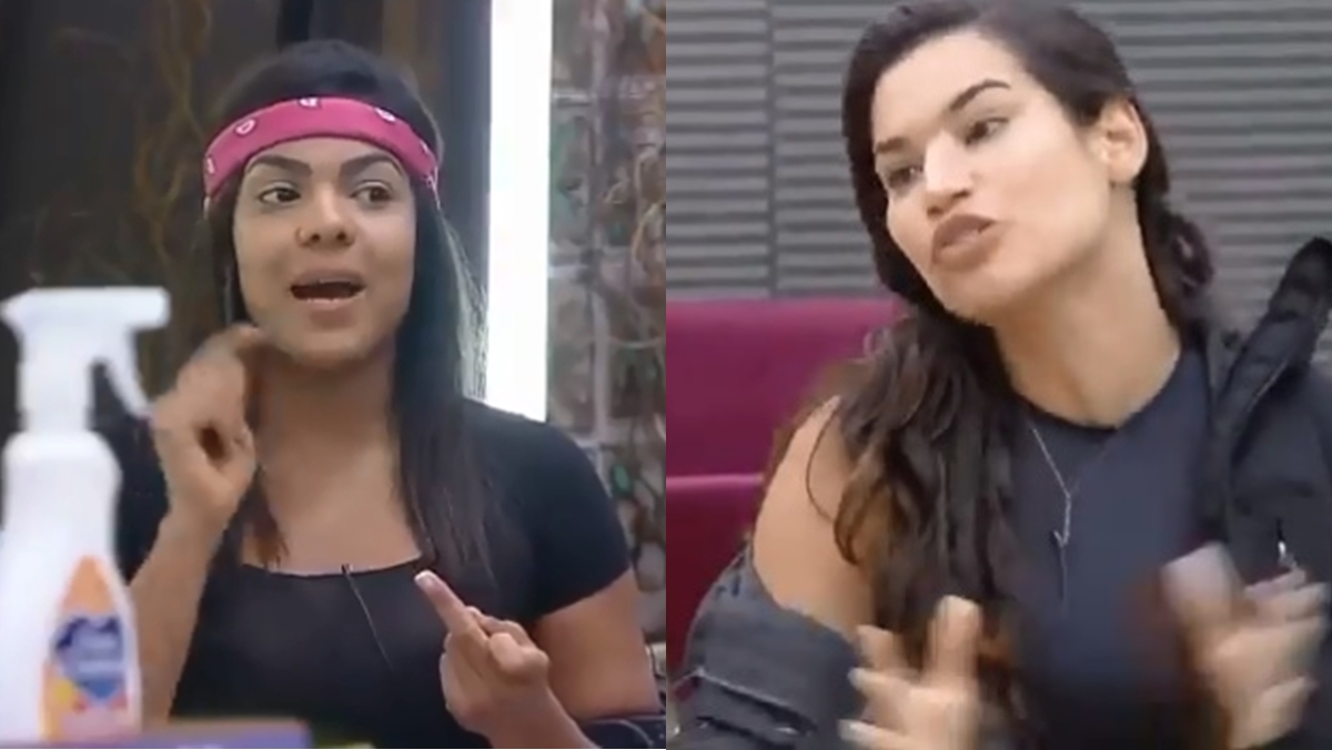 Tays Reis e Raissa Barbosa se estressam logo pela manhã (Reprodução: PlayPlus)