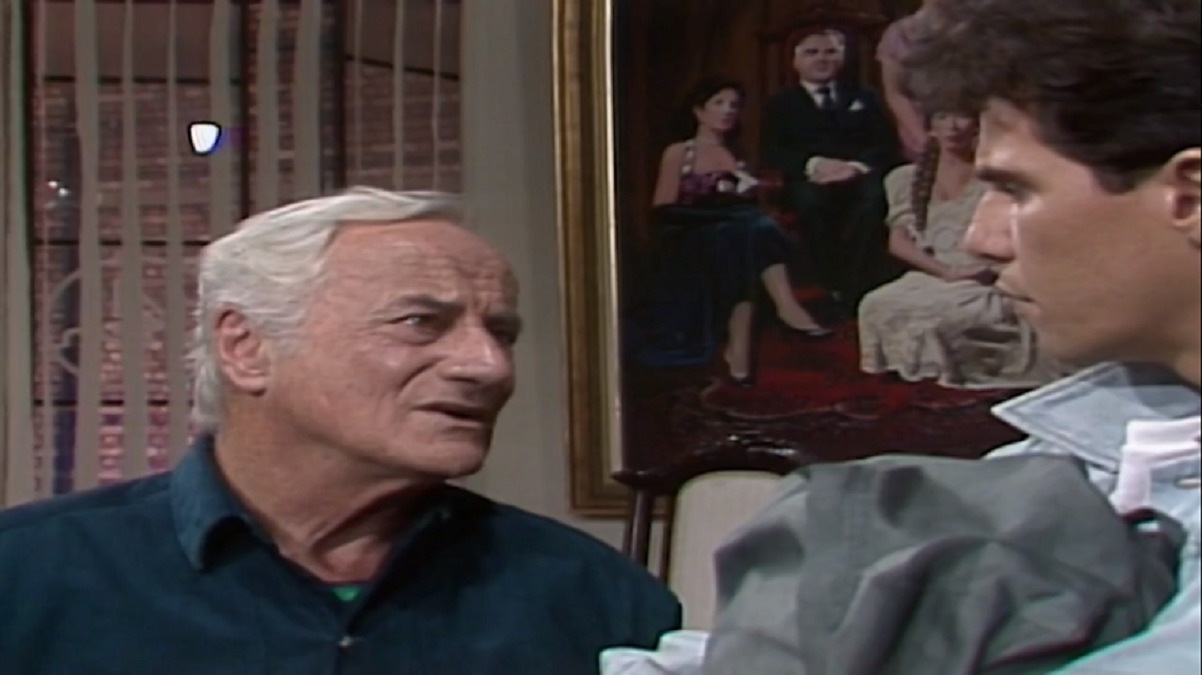 Aparício (Paulo Autran) e Guel (Edson Celulari) em Sassaricando