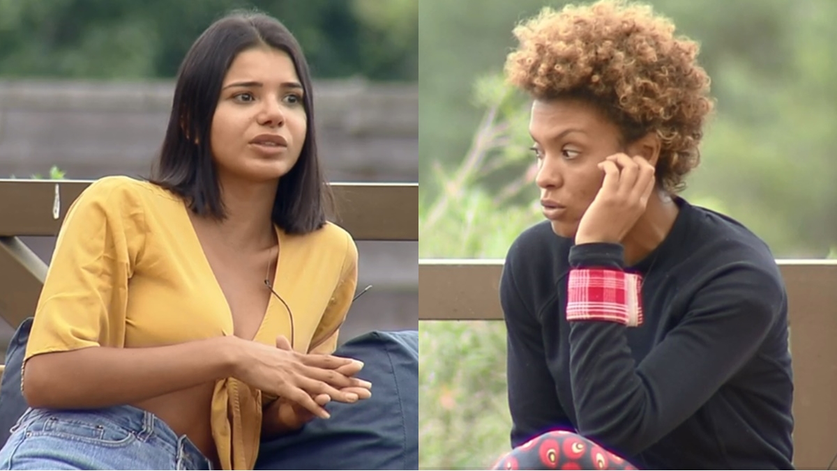Jake aconselha Lidi a não pedir para sair do programa (Reprodução: PlayPlus)