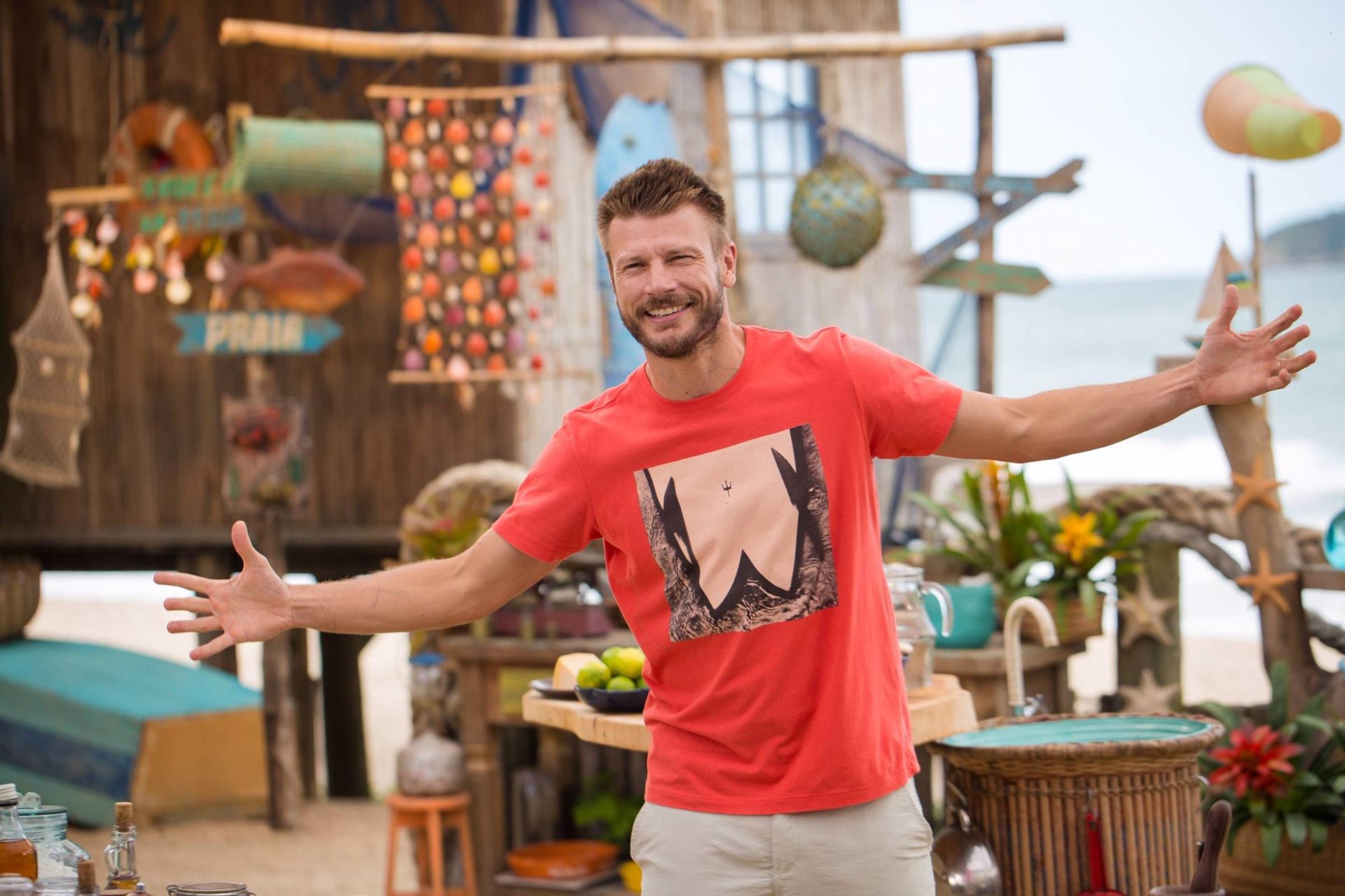 Rodrigo Hilbert em programa no GNT