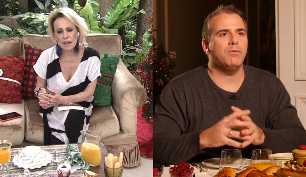 Ana Maria Braga e Rodrigo Alvarez no Mais Você