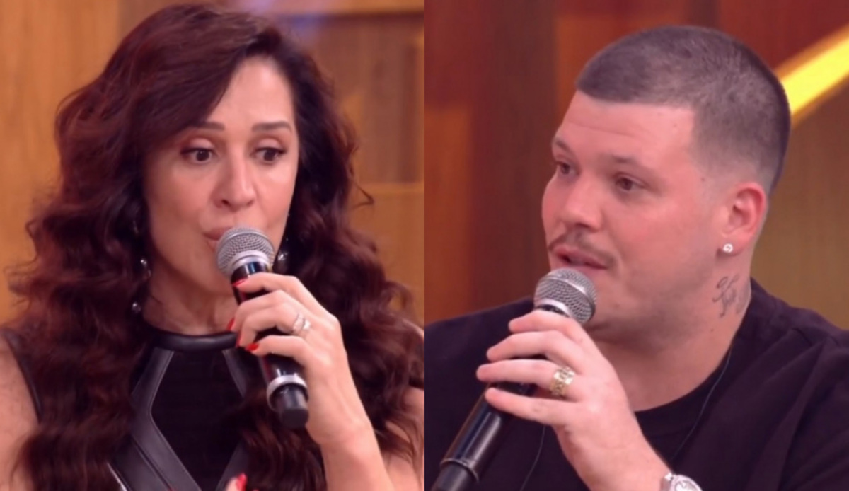 Claudia Raia e Ferrugem no Encontro