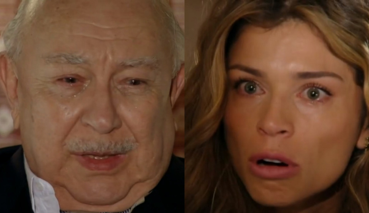 Dionísio (Sérgio Mamberti) e Ester (Grazi Massafera) de Flor do Caribe