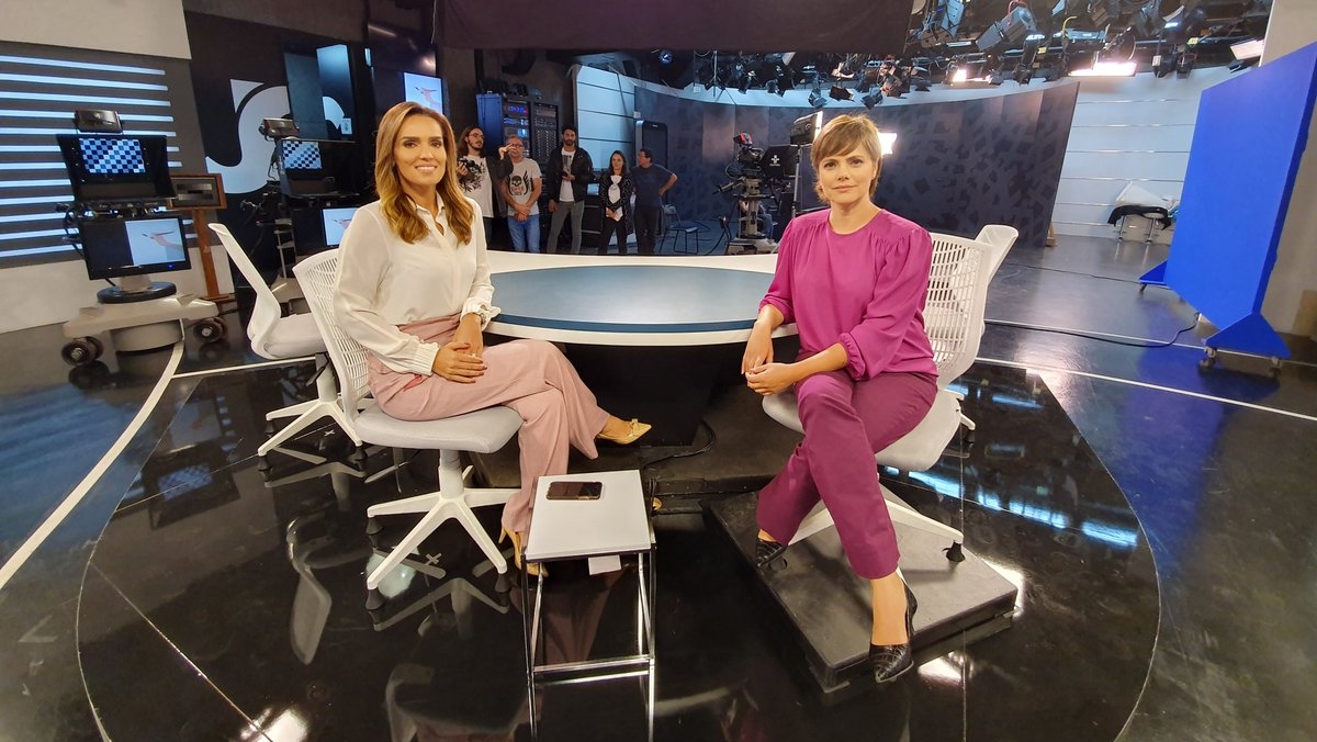 Karyn Bravo e Ana Paula Couto no Jornal da Cultura (Divulgação: TV Cultura)