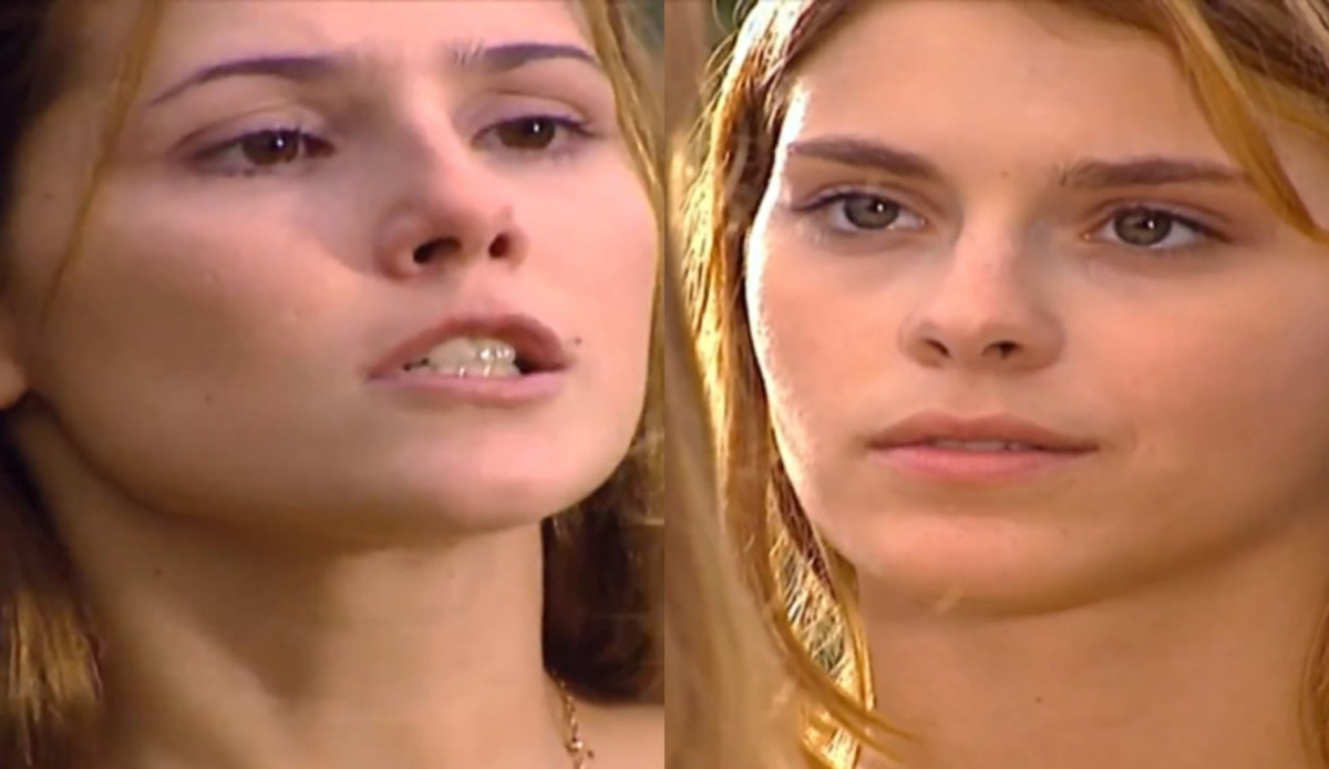 Íris (Deborah Secco) e Camila (Carolina Dieckmann) de Laços de Família