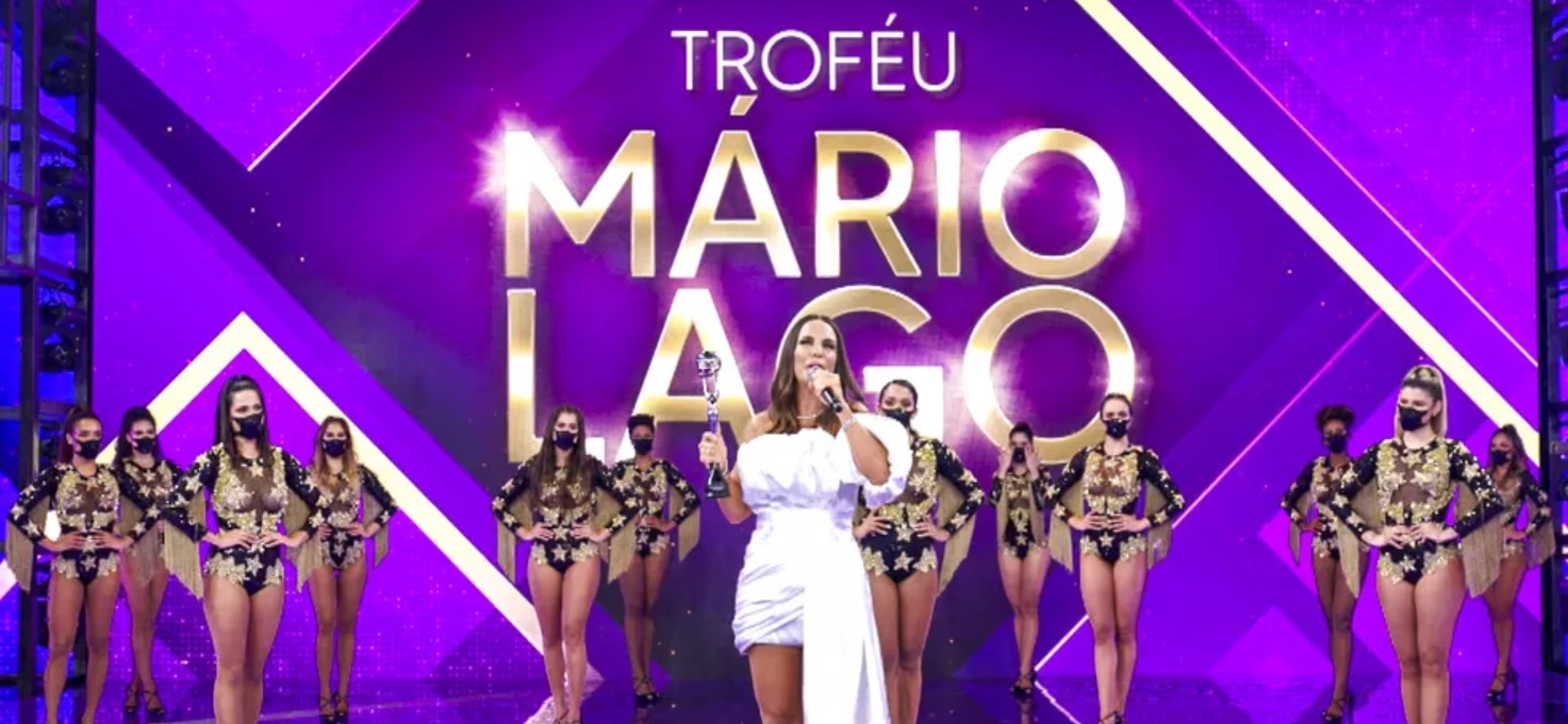 Ivete Sangalo no Troféu Mário Lago, do Domingão do Faustão