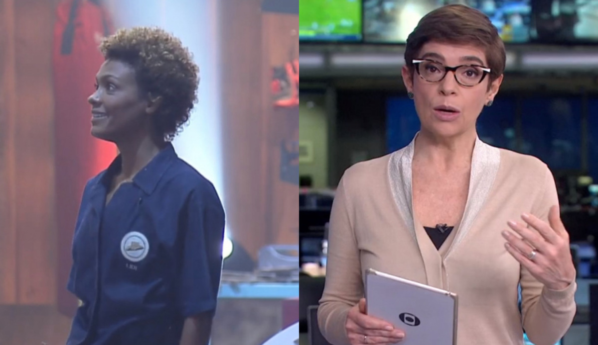 Lidi Lisboa em A Fazenda e Renata Lo Prete no Jornal da Globo
